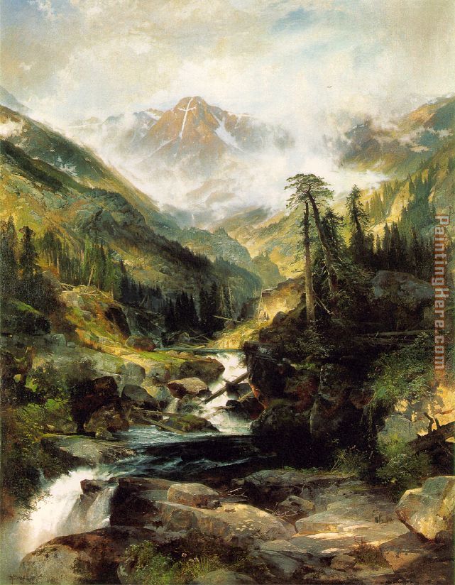 Mountain of the Holy Cross painting - Thomas Moran Mountain of the Holy Cross art painting